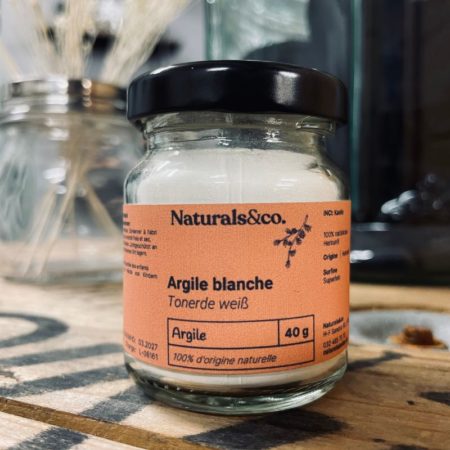 Argile blanche 40G - Principe actif - Ingrédient cosmétique maison - Naturals&co