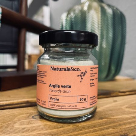Argile verte 50g - Principe actif - Ingrédient cosmétique maison - Naturals&co