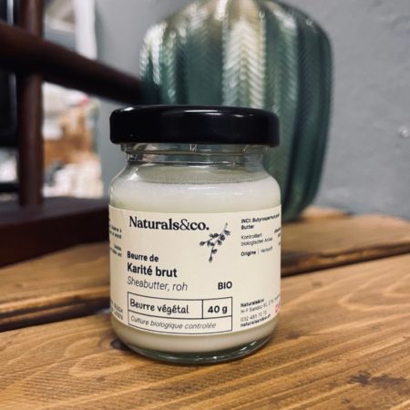 Beurre de karité brut BIO 40g - Ingrédient cosmétique maison - Phase huileuse - Naturals&co