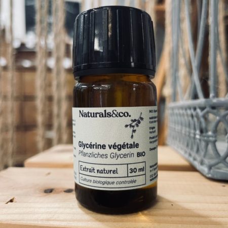Glycérine végétale BIO 30ml - Emollient - Ingrédient cosmétique maison - Naturals&co