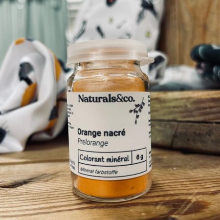 Colorant minéral orange nacré - Ingrédient cosmétique maison - Naturals&co