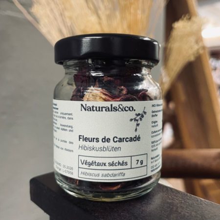Fleurs de Carcadé (Hibiscus) séchées - Principe actif - Ingrédient cosmétique maison - Naturals&co