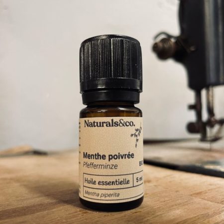 Huile essentielle de Menthe poivrée BIO - 5 ml - Ingrédient cosmétique maison - Parfum - Principe actif - Naturals&co