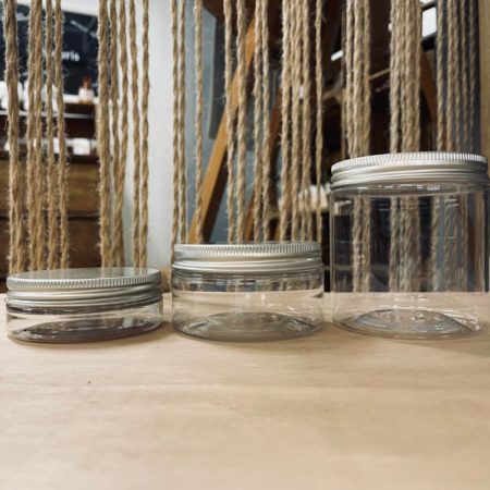 Pot en plastique transparent avec capuchon alu - Naturals&co
